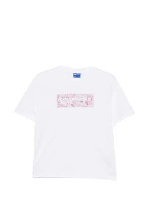 Karl Lagerfeld Jeans floral-print logo-print T-shirt - White