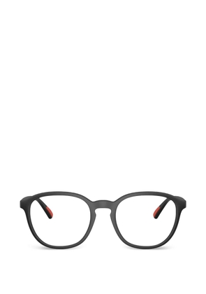 Polo Ralph Lauren matte round glasses - Black