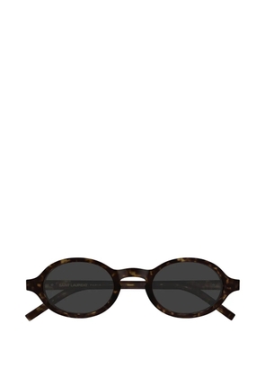 Saint Laurent Eyewear SL M161 tortoiseshell-effect round-frame sunglasses - Brown