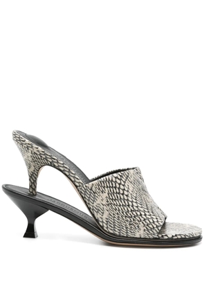 Jacquemus 110mm Les Doubles Hi sandals - Neutrals