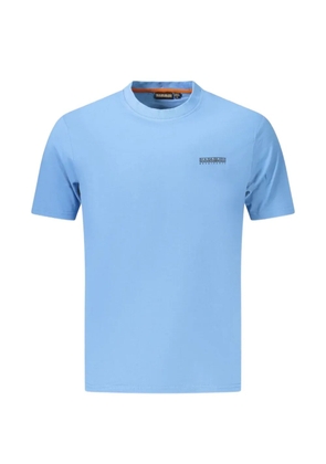 Napapijri logo-detail short-sleeved T-shirt - Blue