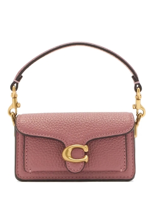 Coach mini Tabby gold-tone letter cross-body bag - Pink