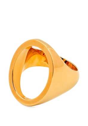MM6 Maison Margiela Chevalière cut-out signet ring - Gold
