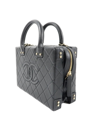 CHANEL Pre-Owned CC Vanity Case leather mini bag - Black