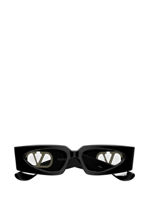 VALENTINO GARAVANI EYEWEAR VLogo Signature geometric-frame sunglasses - Black