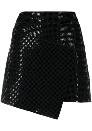 ANDREĀDAMO crystal-embellished mini skirt - Black