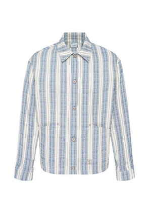 Wooyoungmi stripe-pattern textured jacket - Neutrals