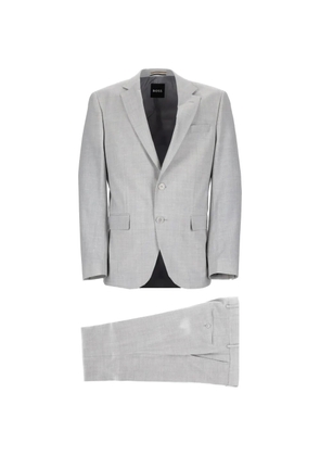 BOSS single-breasted notched-lapels suit - Grey