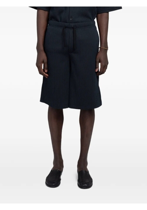 MINIMUM Jasper pinstripe-pattern shorts - Blue