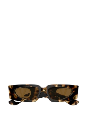 VALENTINO GARAVANI EYEWEAR VLogo tortoiseshell-effect sunglasses - Brown