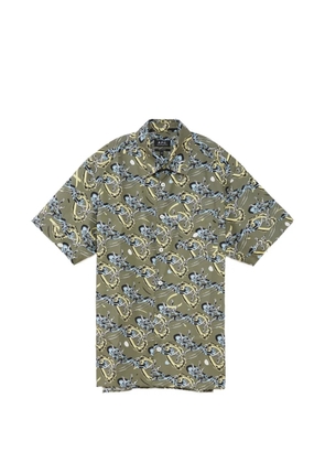 A.P.C. Ross abstract-print shirt - Green