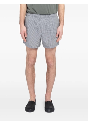 OUR LEGACY seersucker gingham shorts - White