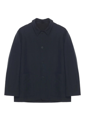 Studio Nicholson Nopi patch-pocket shirt jacket - Blue