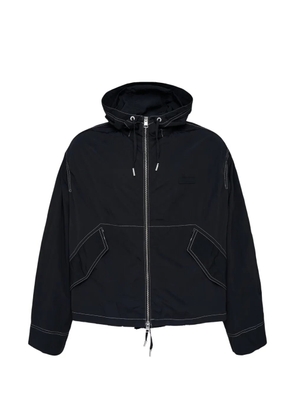 AMI Paris contrast-stitch hooded jacket - Black