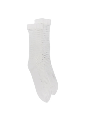 Comme Des Garçons fishnet socks - White