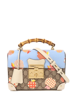 Gucci Pre-Owned Padlock apple-print tote bag - Brown