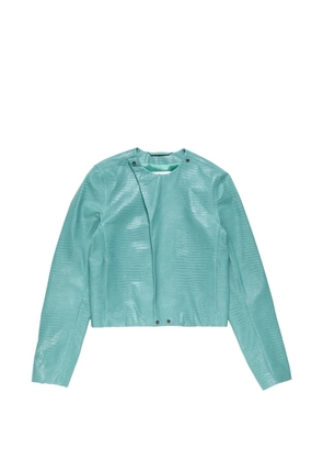 Acne Studios zip-up leather jacket - Blue