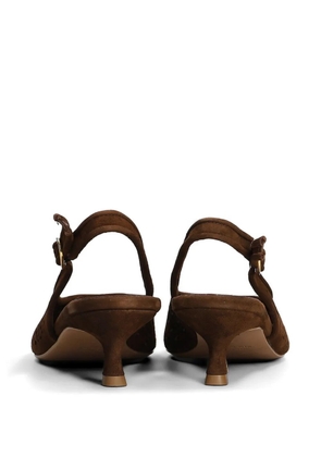 biancadi perforated slingback pumps - Brown