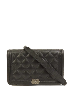 CHANEL Pre-Owned Boy quilted leather shoulder bag - Black