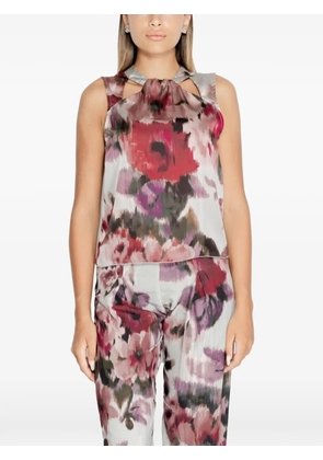 RINASCIMENTO floral sleeveless top - Grey