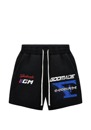 GODMADE 7 Speed logo-print shorts - Black