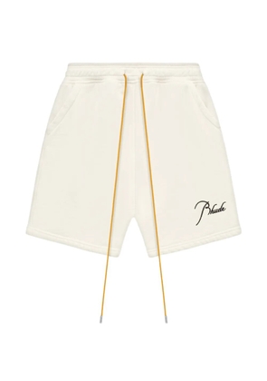 RHUDE Classique sweast shorts - White