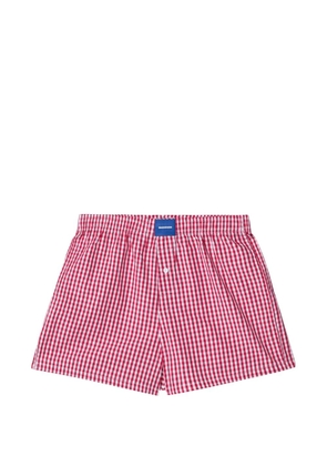 DAGGER gingham-check cotton boxers - Red