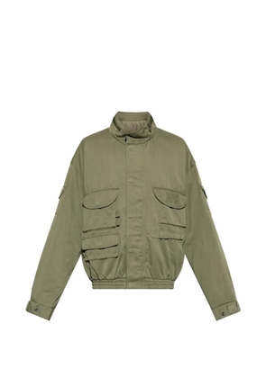 Balmain multi-pocket high-neck jacket - Green
