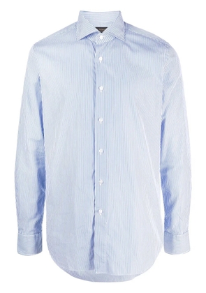 Dell'oglio pinstripe long-sleeved shirt - Blue