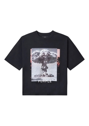 Purple Brand puzzle-print T-shirt - Black