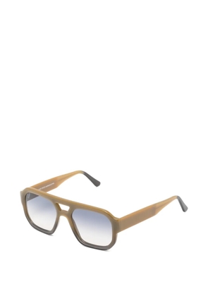 Andy Wolf Dandelion geometric-frame sunglasses - Green