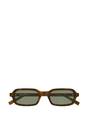Saint Laurent Eyewear SL 908 rectangle-frame sunglasses - Brown