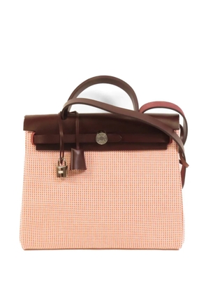 Hermès Pre-Owned Herbag PM canvas shoulder bag - Pink