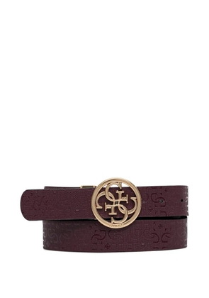 GUESS USA reversible logo-plaque belt - Black