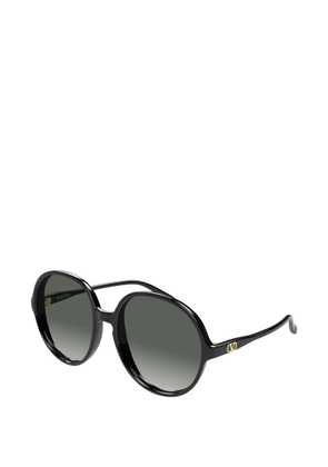 VALENTINO GARAVANI EYEWEAR VLogo round-frame sunglasses - Black