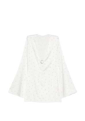 Oséree crystal-embellished ring-detail mini dress - White