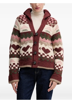 Barbour button-up cardigan - Red