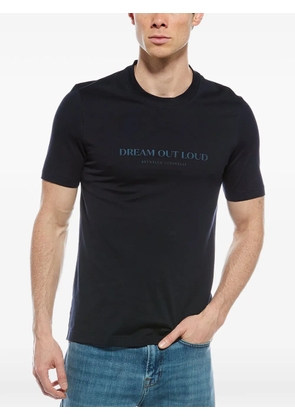 Brunello Cucinelli printed crew-neck T-shirt - Blue