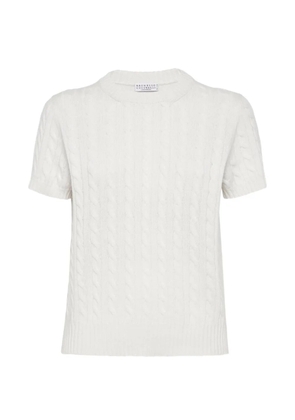 Brunello Cucinelli cable-knit sweater - Neutrals