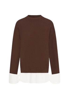 Simon Miller Pip Poplin combo sweater - Brown