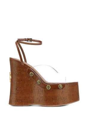 NAKED WOLFE Tiger Lilly platform sandals - White