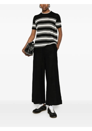 'S Max Mara striped linen T-shirt - Black