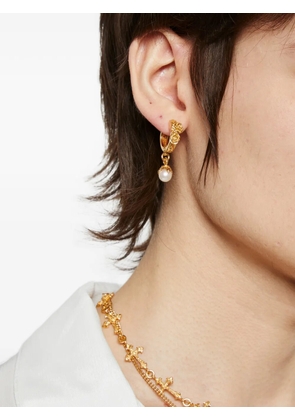 Emanuele Bicocchi Rose Pearl hoop earring - Gold