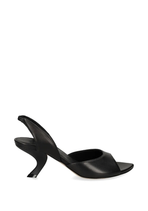 Vic Matie slingback sculpted-heel sandals - Black