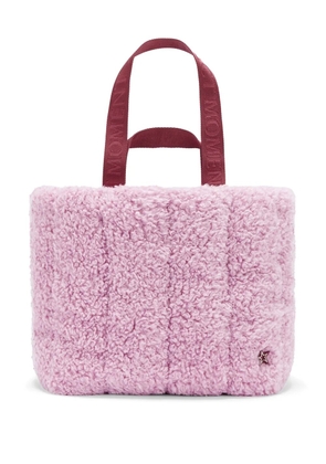 Perfect Moment faux-shearling tote bag - Pink