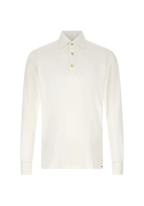 Kiton Positano knit long-sleeve polo shirt - Neutrals