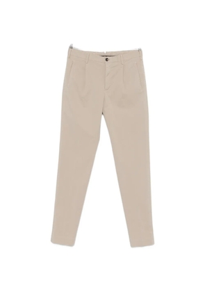 Incotex pleat-detail tapered trousers - Neutrals