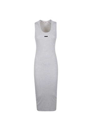FEAR OF GOD ESSENTIALS ribbed-knit maxi dress - Grey