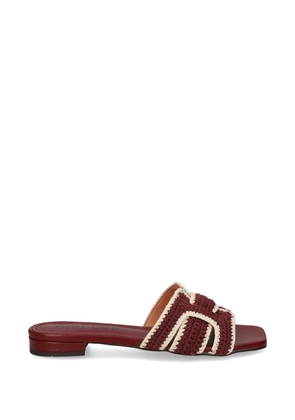 Bibi Lou Holly crochet-knit sandals - Red