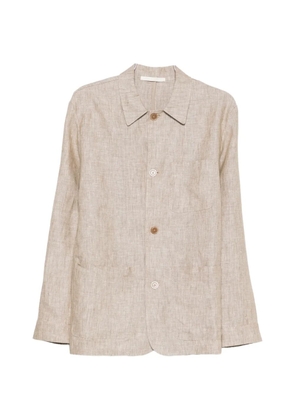 120% Lino linen shirt jacket - Neutrals